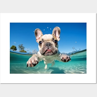 French Bulldog Pet Dog Animal Fun Play Posters and Art